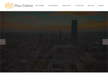 Tablet Screenshot of hall-capital.com